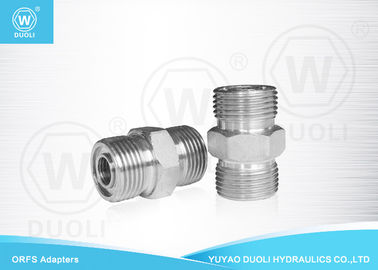 Carbon Steel Hydraulic Male ORFS Adapter , Thread O Ring Pipe Fittings
