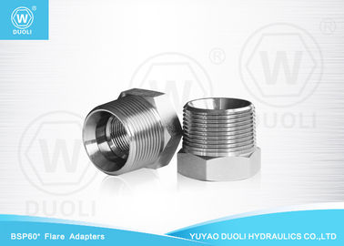 Carbon Steel Hydraulic Nipple Pipe Fitting with BSPT Male And BSP Female Thread