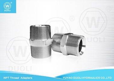 Straight NPT Male Thread Hydraulic Pipe Fittings And Adapters National Standard