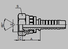 90 Degree Female Tube BSP Hydraulic Fittings