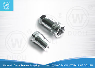 Steel Hydraulic Quick Coupler , Quick Release Hydraulic Fittings ISO 7241