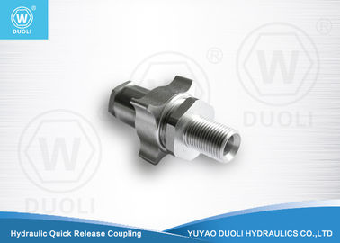 Quick Release Hydraulic Hose Couplings Screw Coupler With Zinc Plated Carbon Steel
