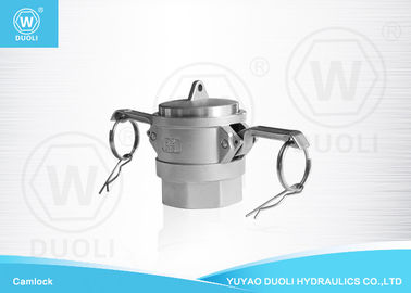 Hydraulic Quick Release Couplings , Type D Female Thread Aluminum Camlock Fitting