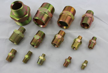 Hydraulic Male BSPT Pipe Fittings , Hydraulic Industrial Hose Couplings OEM / ODM