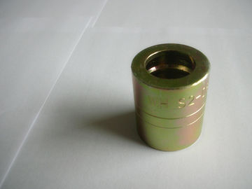 Yellow Carbon Steel Hydraulic Ferrule Fittings Sleeve Tube For SAE 2SN HOSE