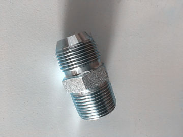 Straight Nipple Metric Thread JIS 60 Hydraulic Hose Connectors Adapters Carbon Steel