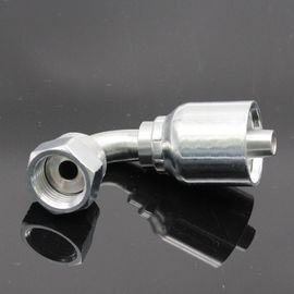 Silver Color Stainless Steel BSP Hydraulic Fittings Female Orfs Swivel 45 Elbow