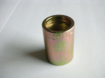 Steel Yellow SAE Hydraulic Fittings Ferrule For FERRULE Hose , Hydraulic Hose Sleeve