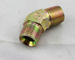 Brass Elbow Reusable Hydraulic Hose Fittings With BSP / BSPT Male Thread